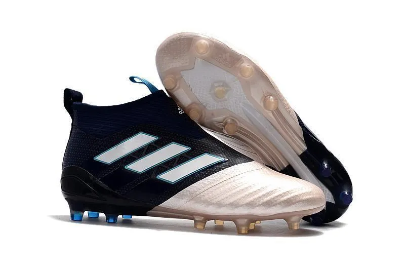 Adidas ACE Purecontrol FG Football Soccer Cleats shoes Gold Blue White