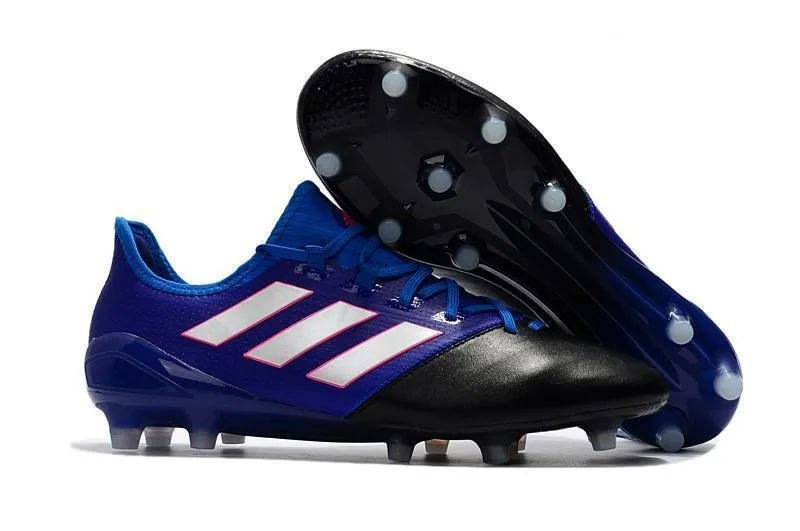 Adidas ACE Series FG Soccer Cleats Shoes Blue Black White