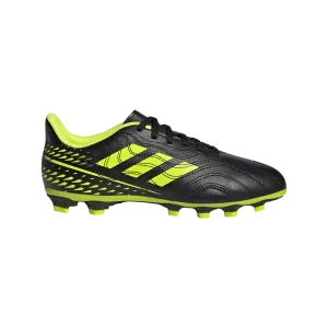 adidas Copa Sense.4 FxG Football Boots - Youth - Black/Yellow/Bright Cyan