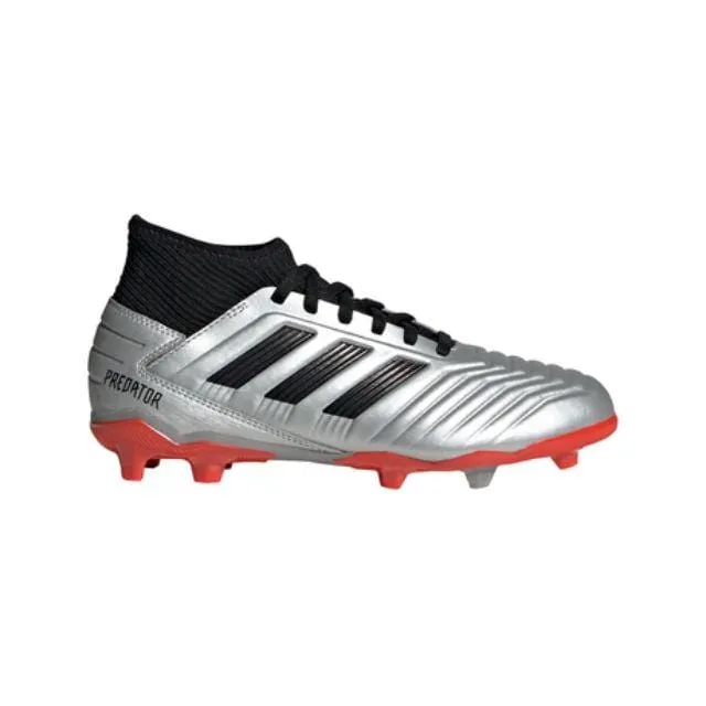 Adidas Predator 19.3 Fg J Ps/Gs-Boys Football Shoes Silver  G25795