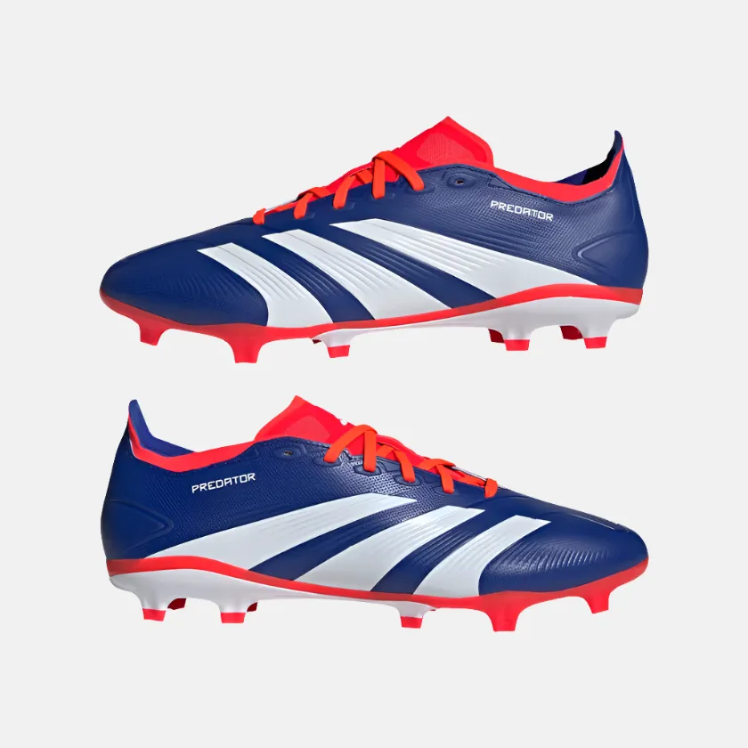 Adidas Predator League Firm Ground Men's Football Shoes -Lucid Blue/Cloud White/Solar Red