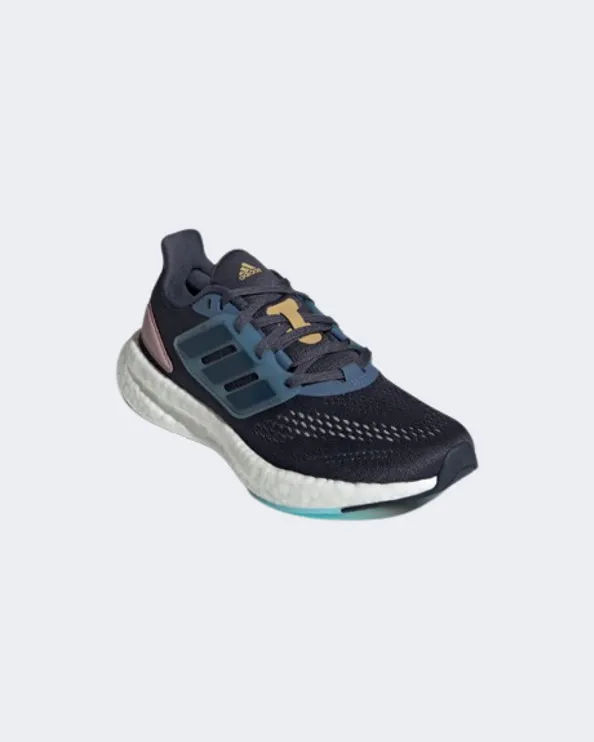 Adidas Pureboost 23 Women Running Shoes Navy/Steel/Mauve Hq1460