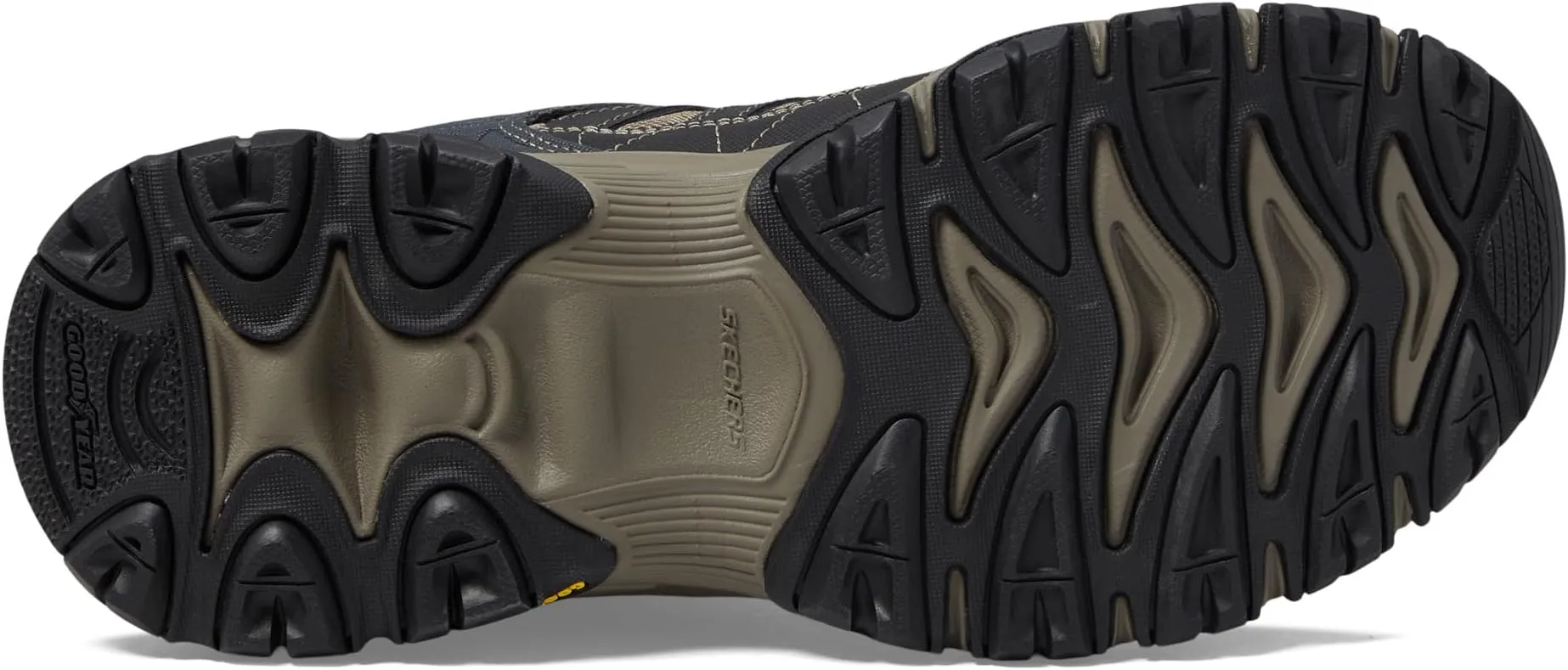 Afterburn M. Fit 2.0 SKECHERS, Charcoal/Gold