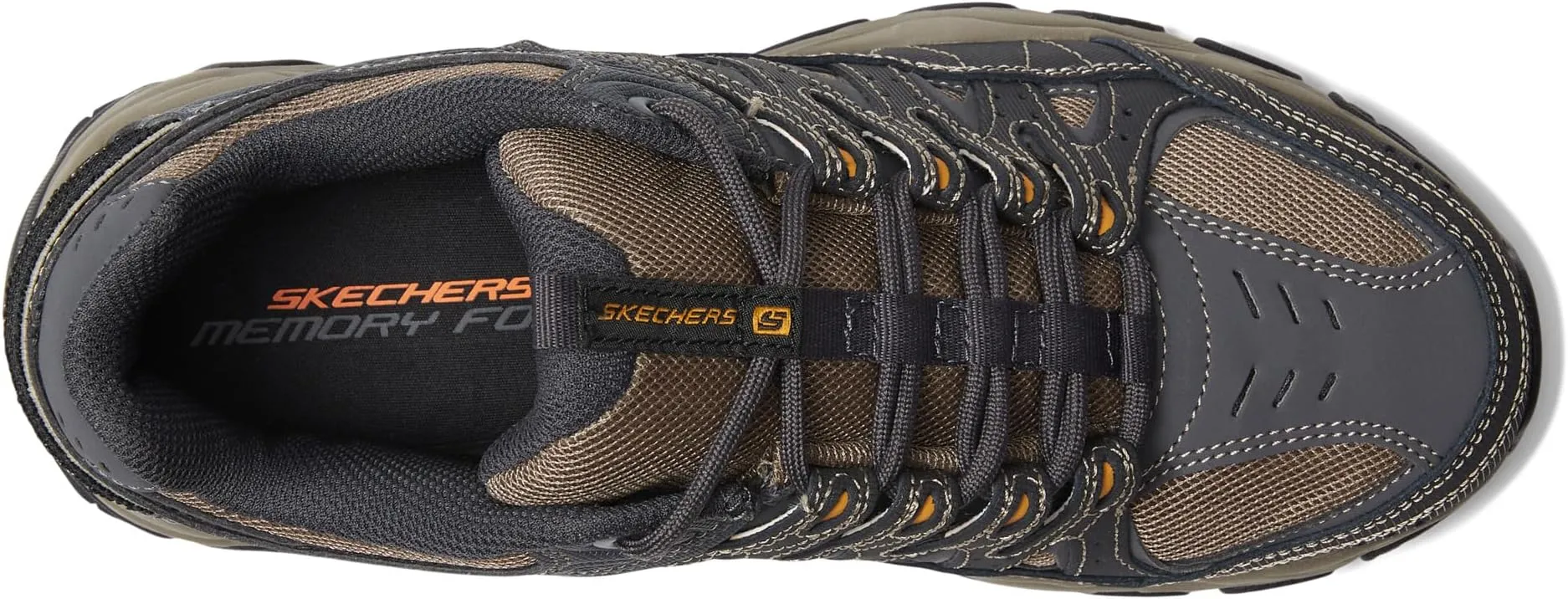 Afterburn M. Fit 2.0 SKECHERS, Charcoal/Gold