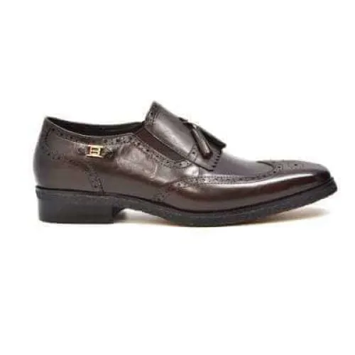 British Walkers Rick Men's Brown Leather Slip On