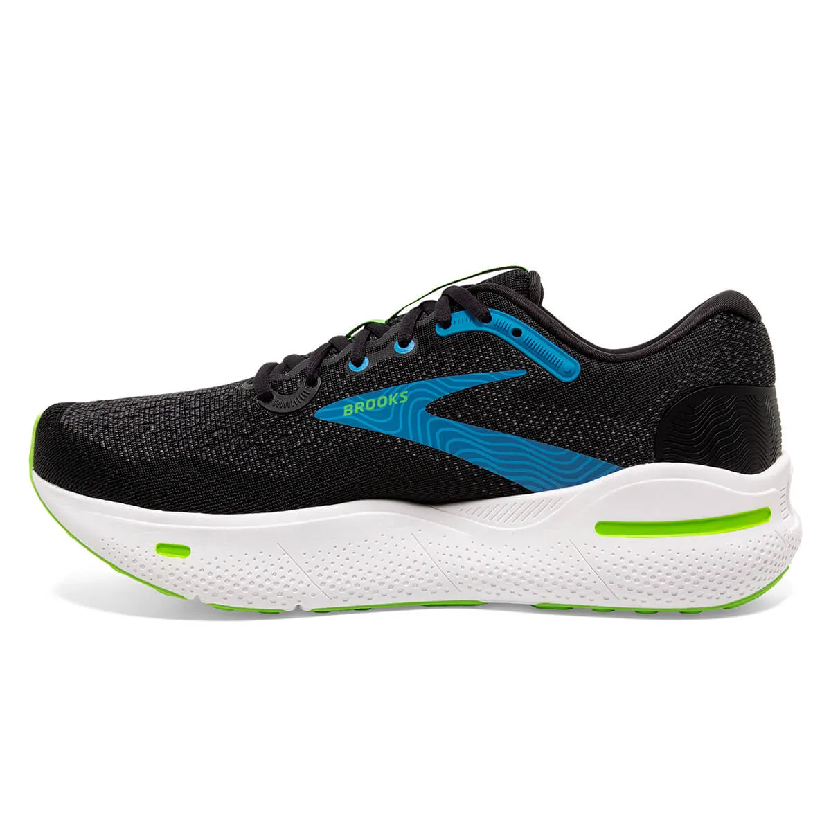 Brooks Ghost Max Mens | Black/atomic Blue/jasmine