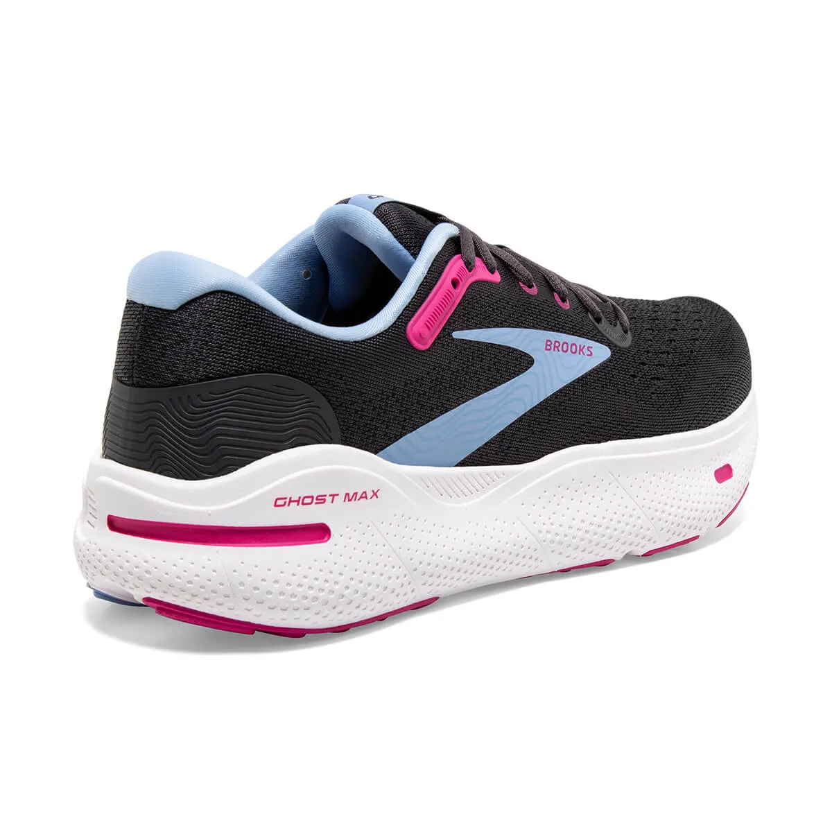 Brooks Ghost Max Womens | Ebony/open Air/lilac Rose