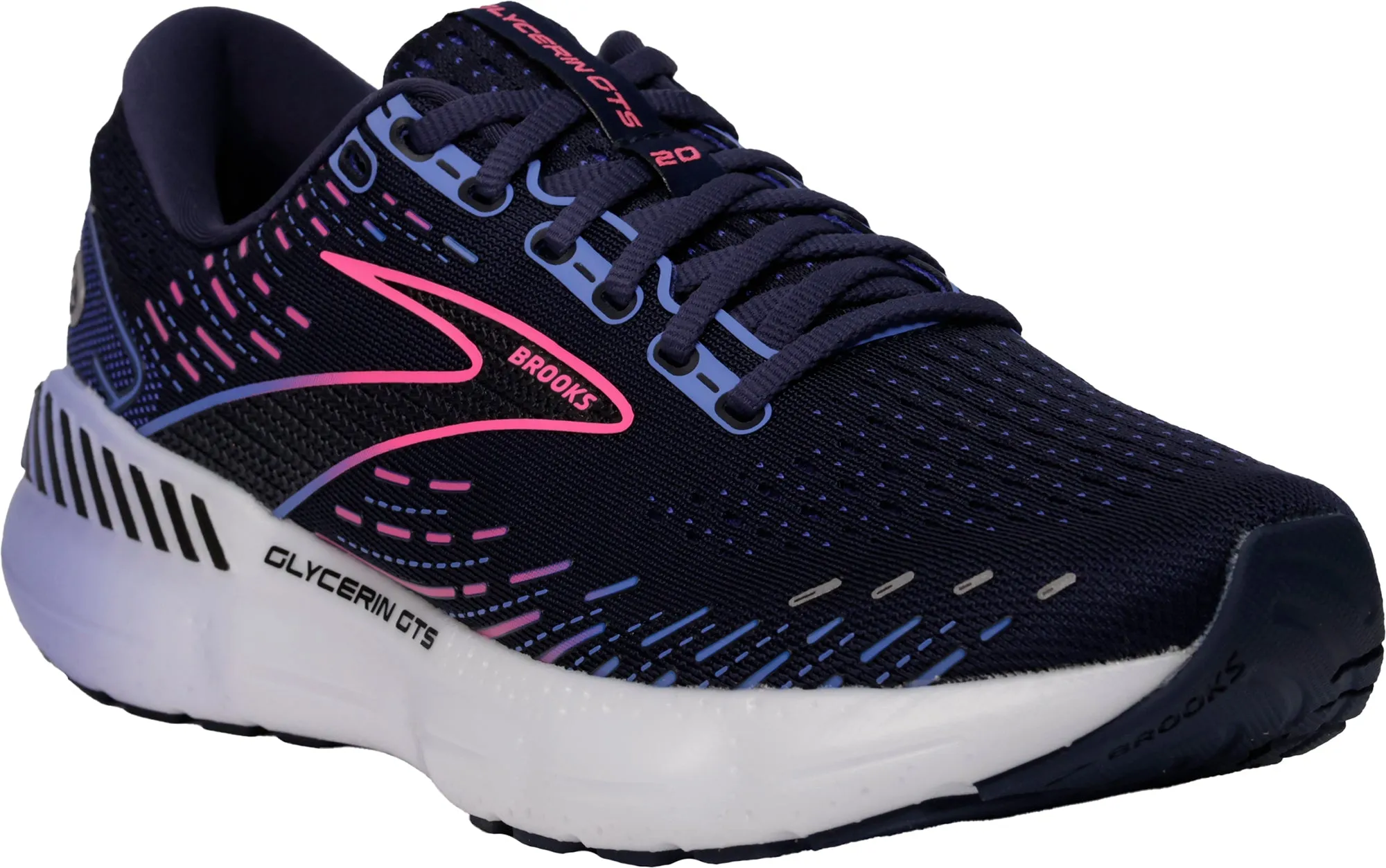 Brooks Glycerin GTS 20 Womens Running Shoes - Navy