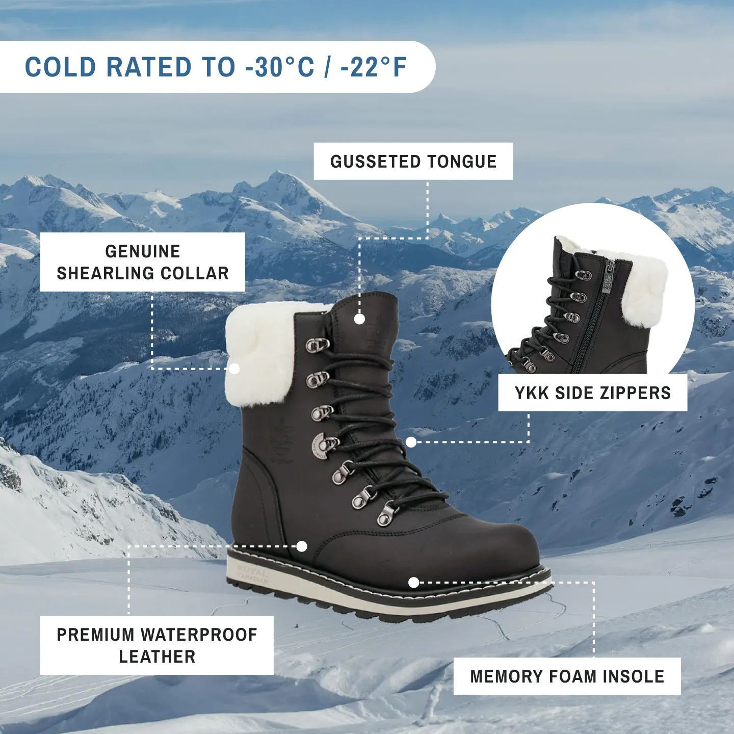 CAMBRIDGE | Women's Winter Boot Black Lager