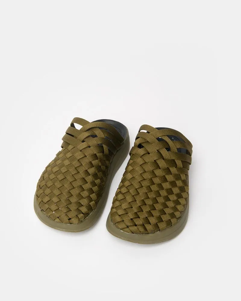 Colony Sandal in Olive/Black