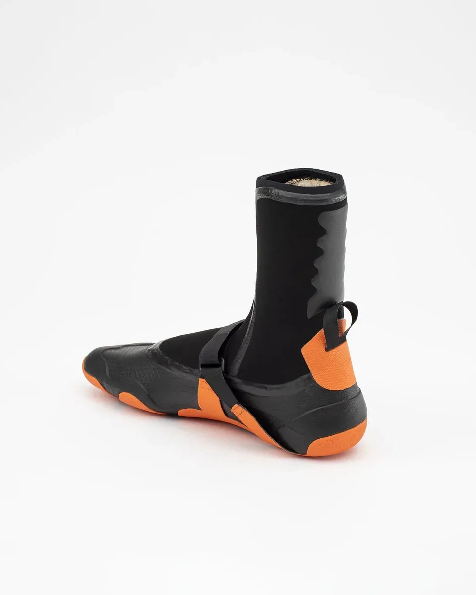 Custom Pro 2.0 5mm Wetsuit Boots in Black & Orange