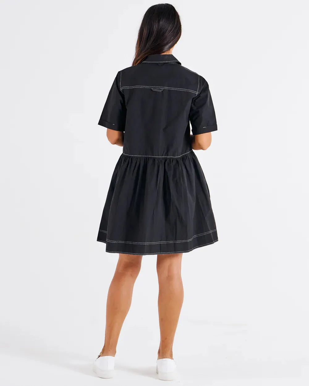 Denver Cotton Dress Black