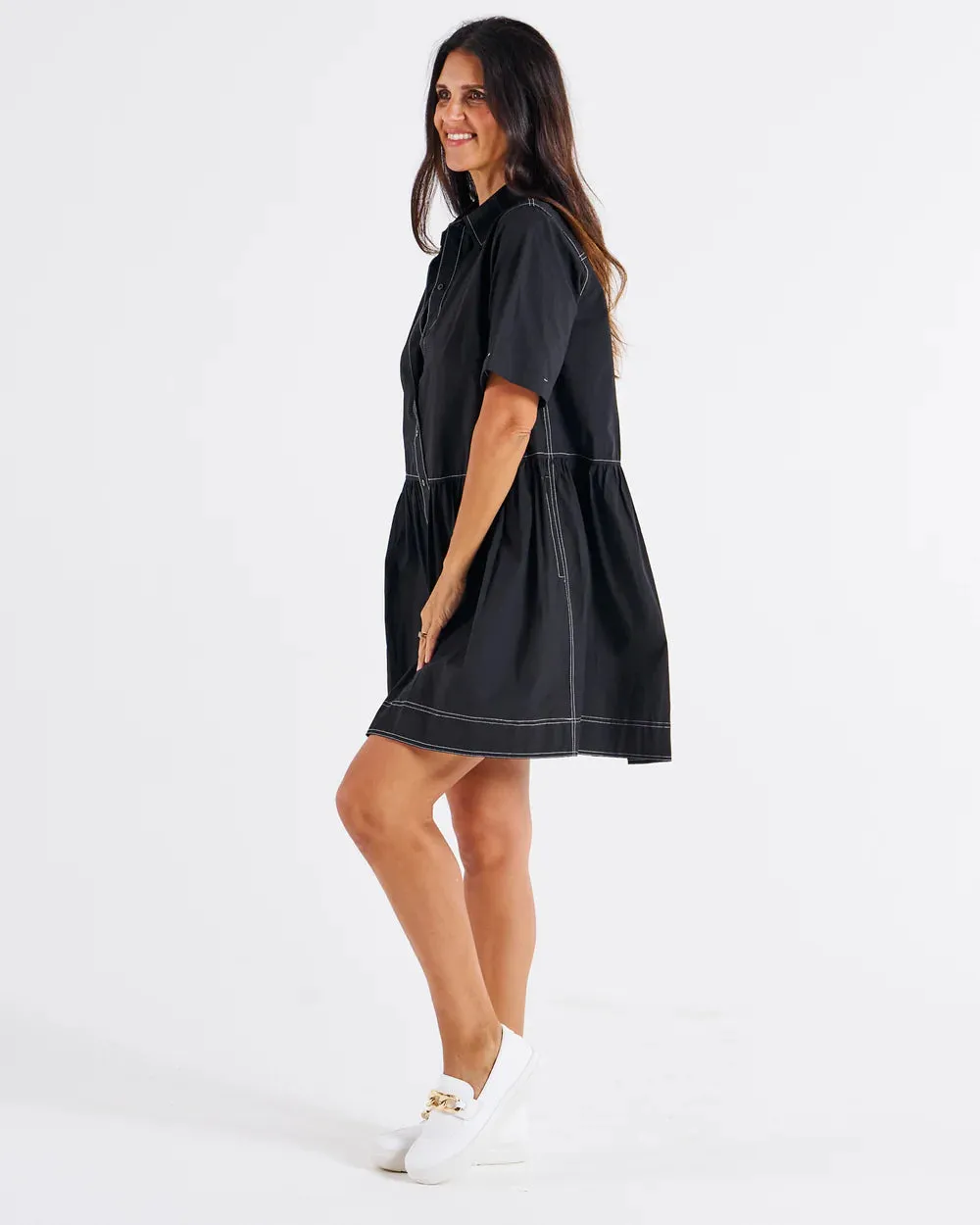 Denver Cotton Dress Black