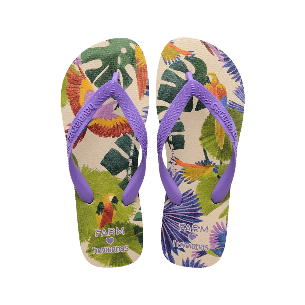 Farm Passaros Pintados Flip Flops