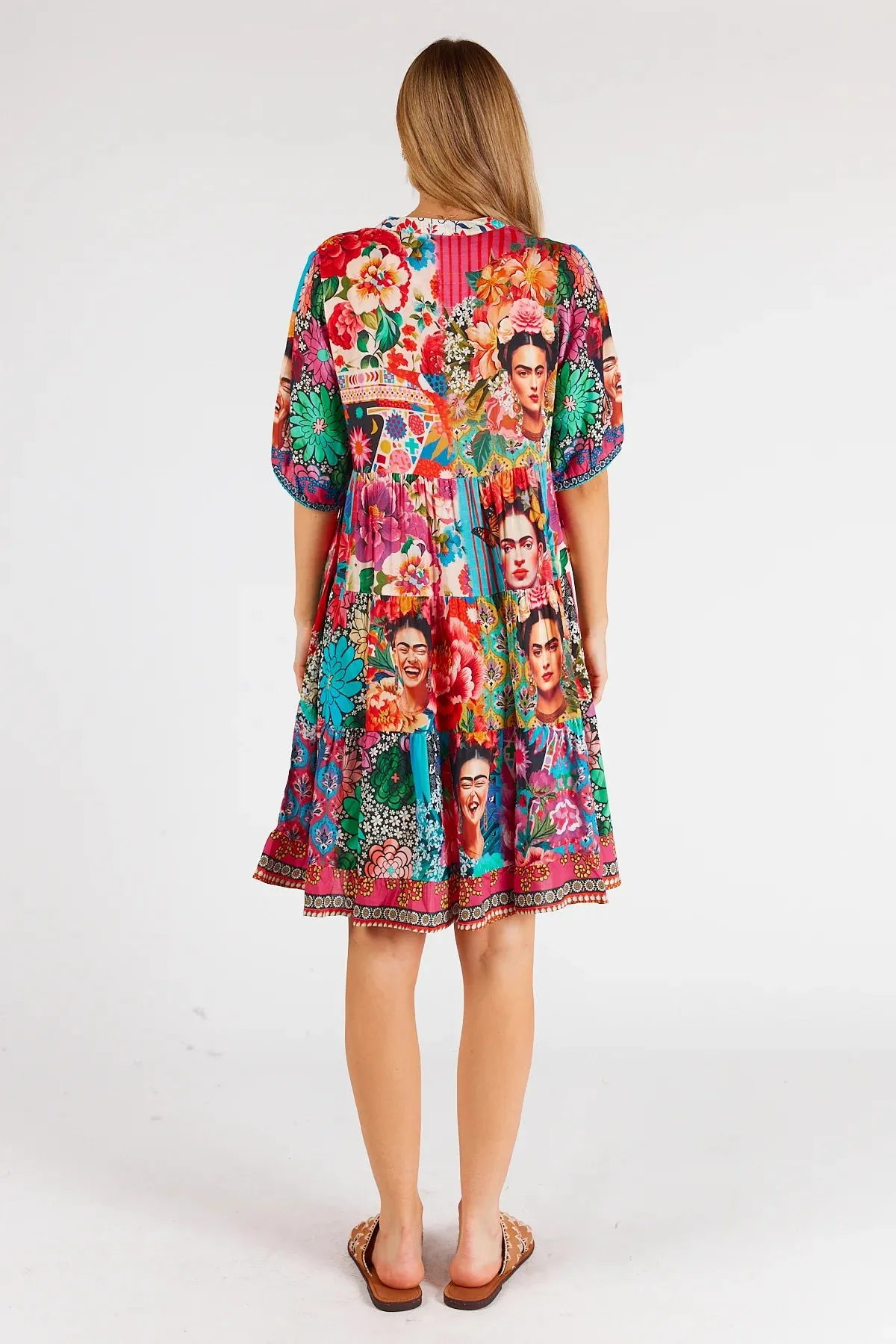 Frida Tiered Dress Multi