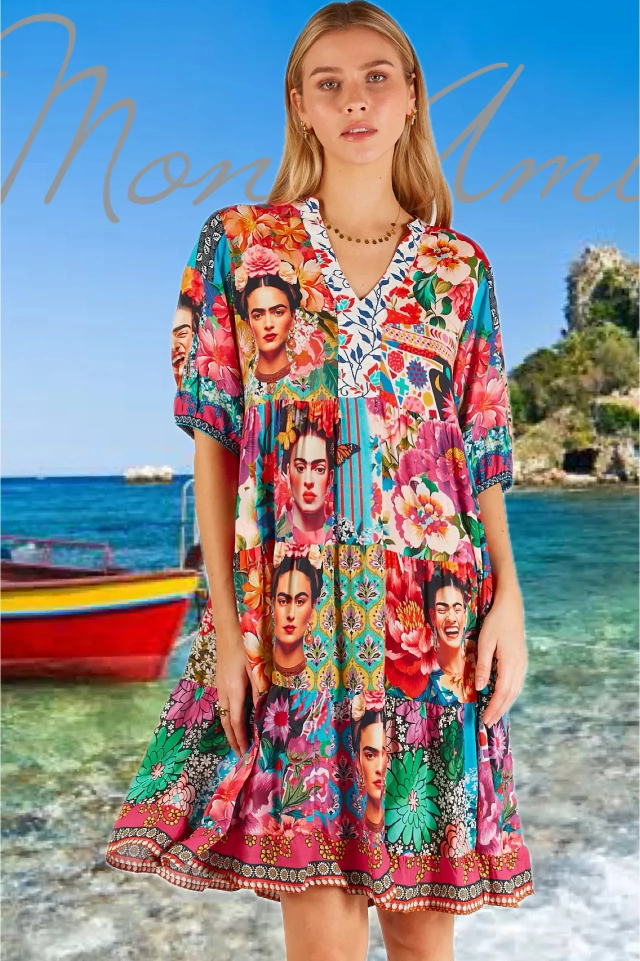 Frida Tiered Dress Multi