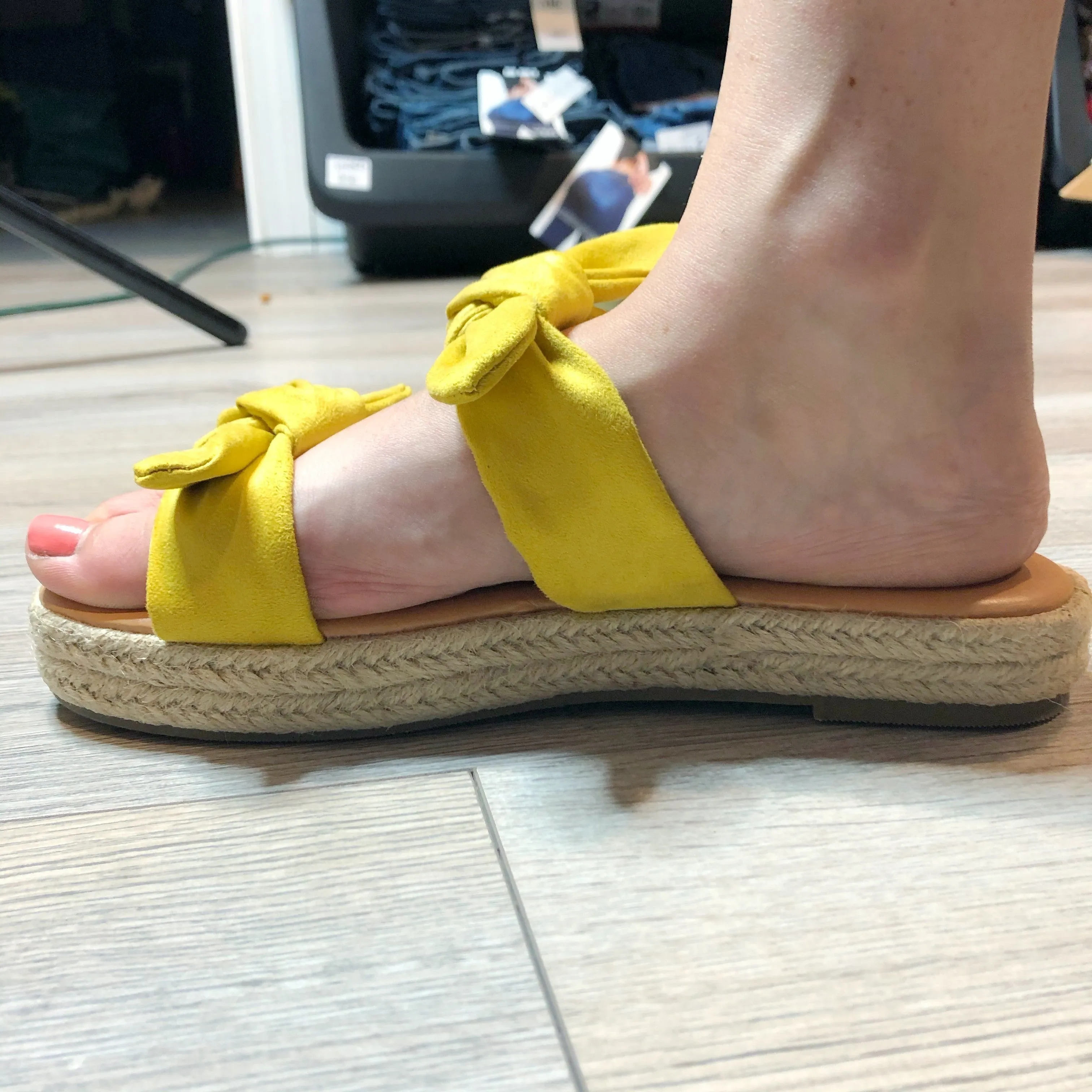 From The Bow, To The Floor Sandals