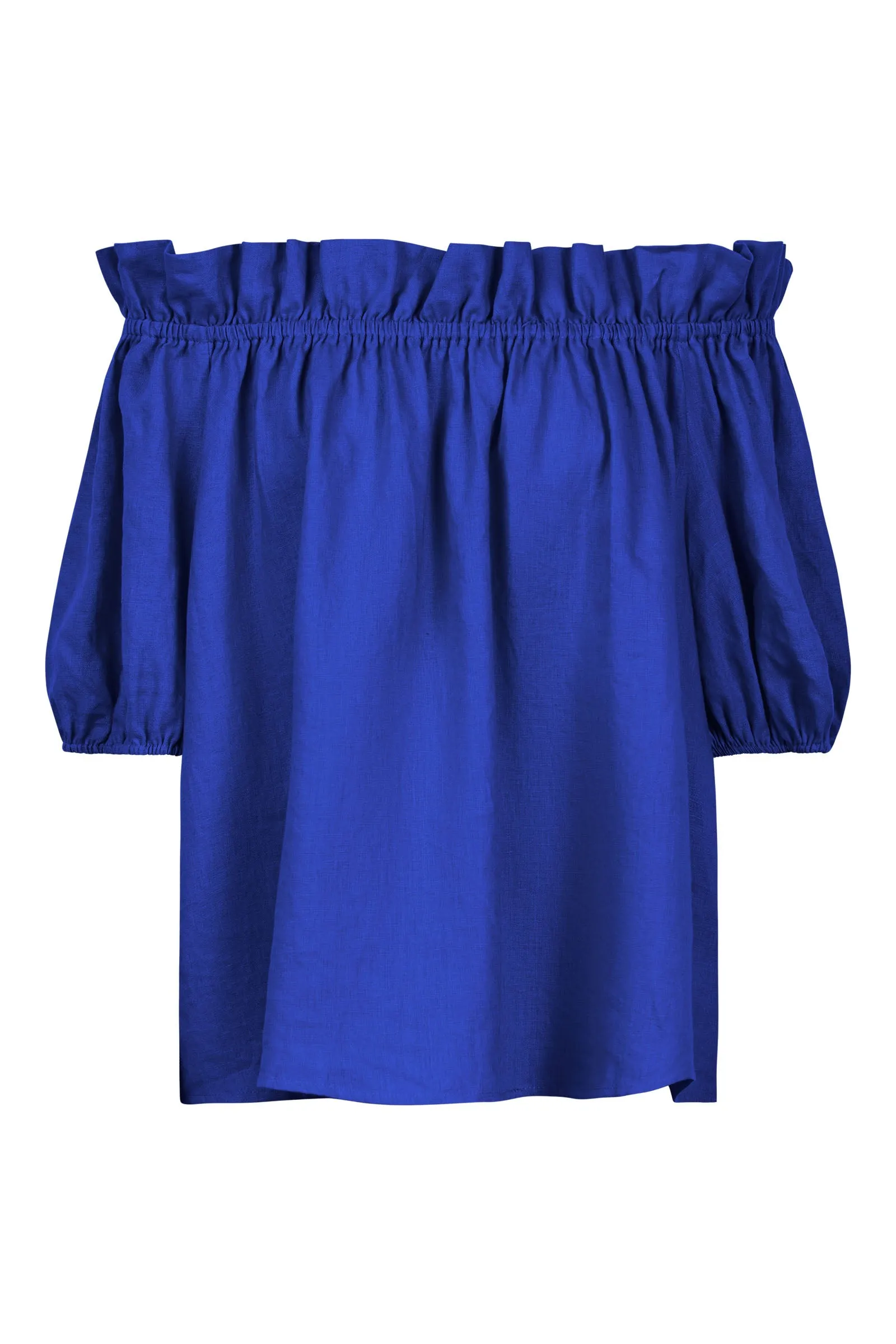 Halcyon Ruched Top - Cobalt