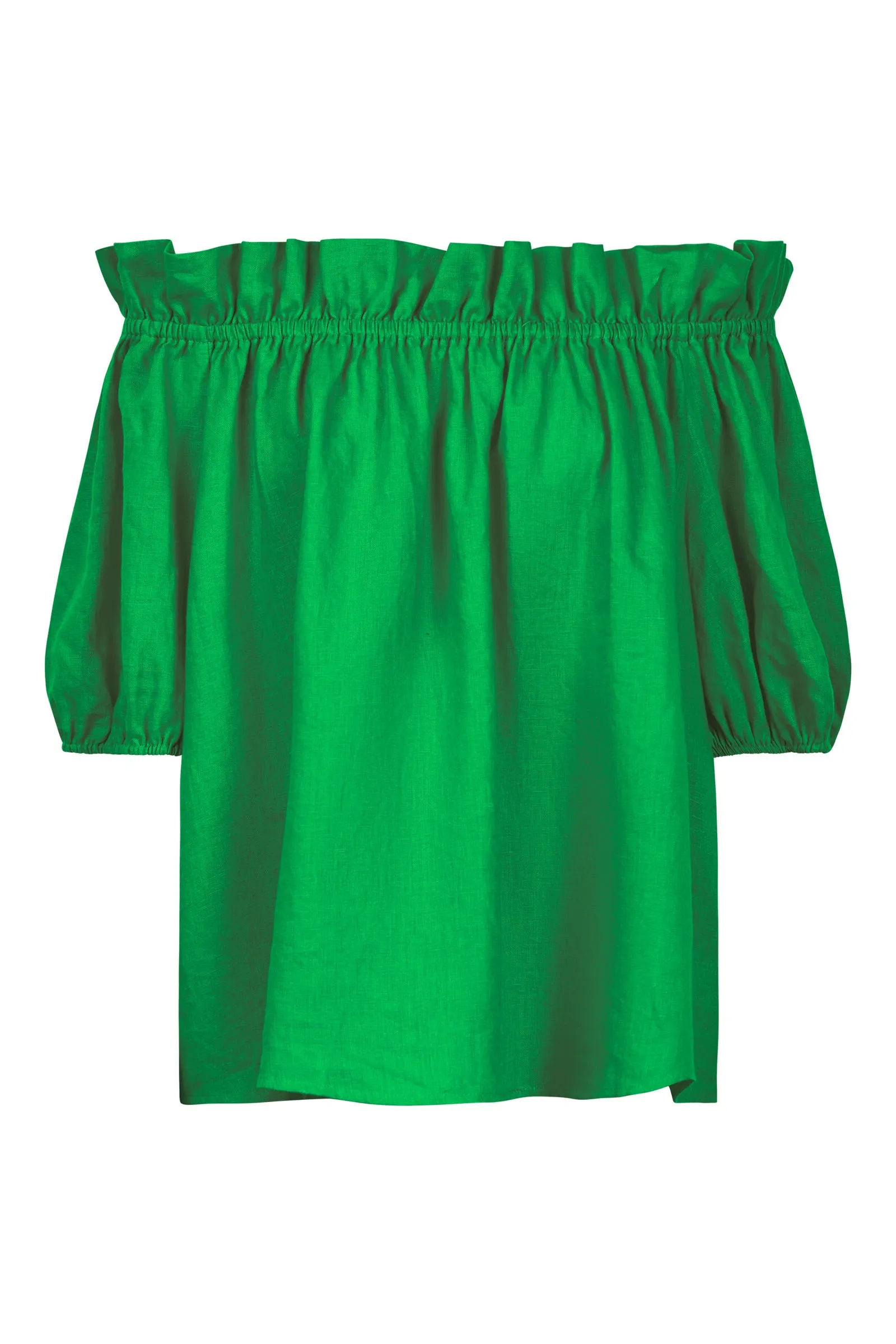 Halcyon Ruched Top - Emerald