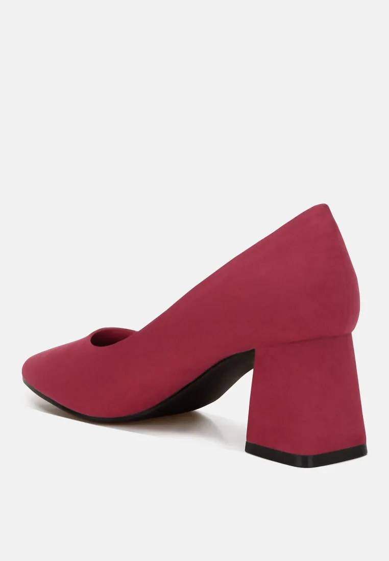 Malai Block Heel Pumps