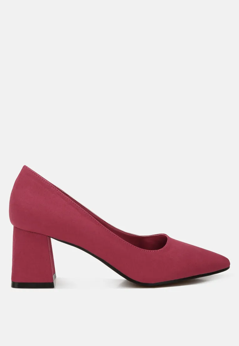 Malai Block Heel Pumps