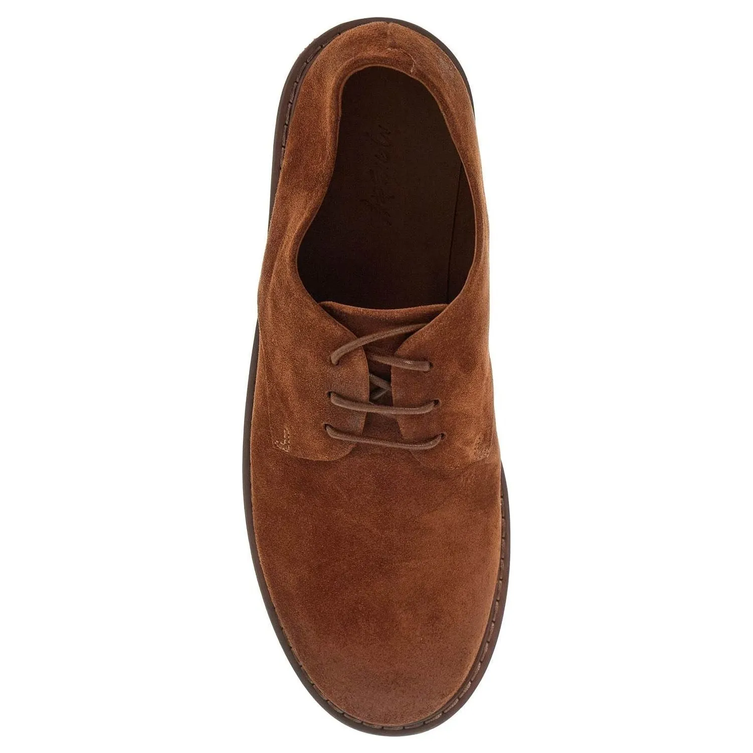 Marsell suede leather lace-up derby shoes with