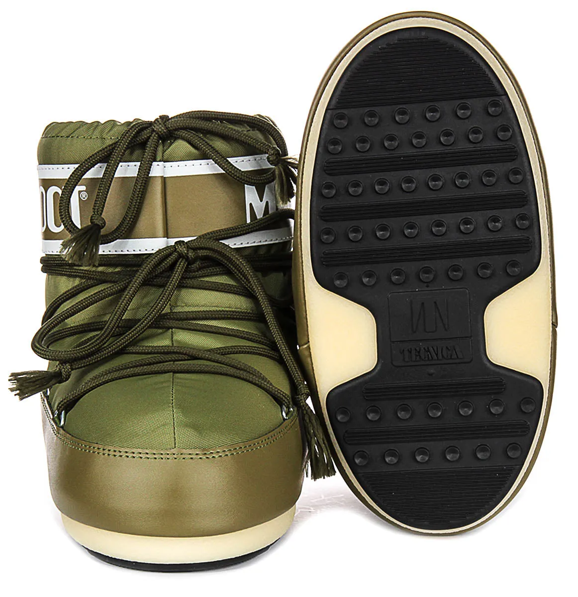 Moon Boot Icon Low Nylon In Khaki For Women