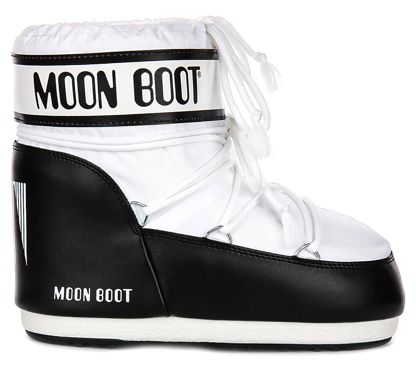 Moon Boot Icon Low Nylon In White For Women