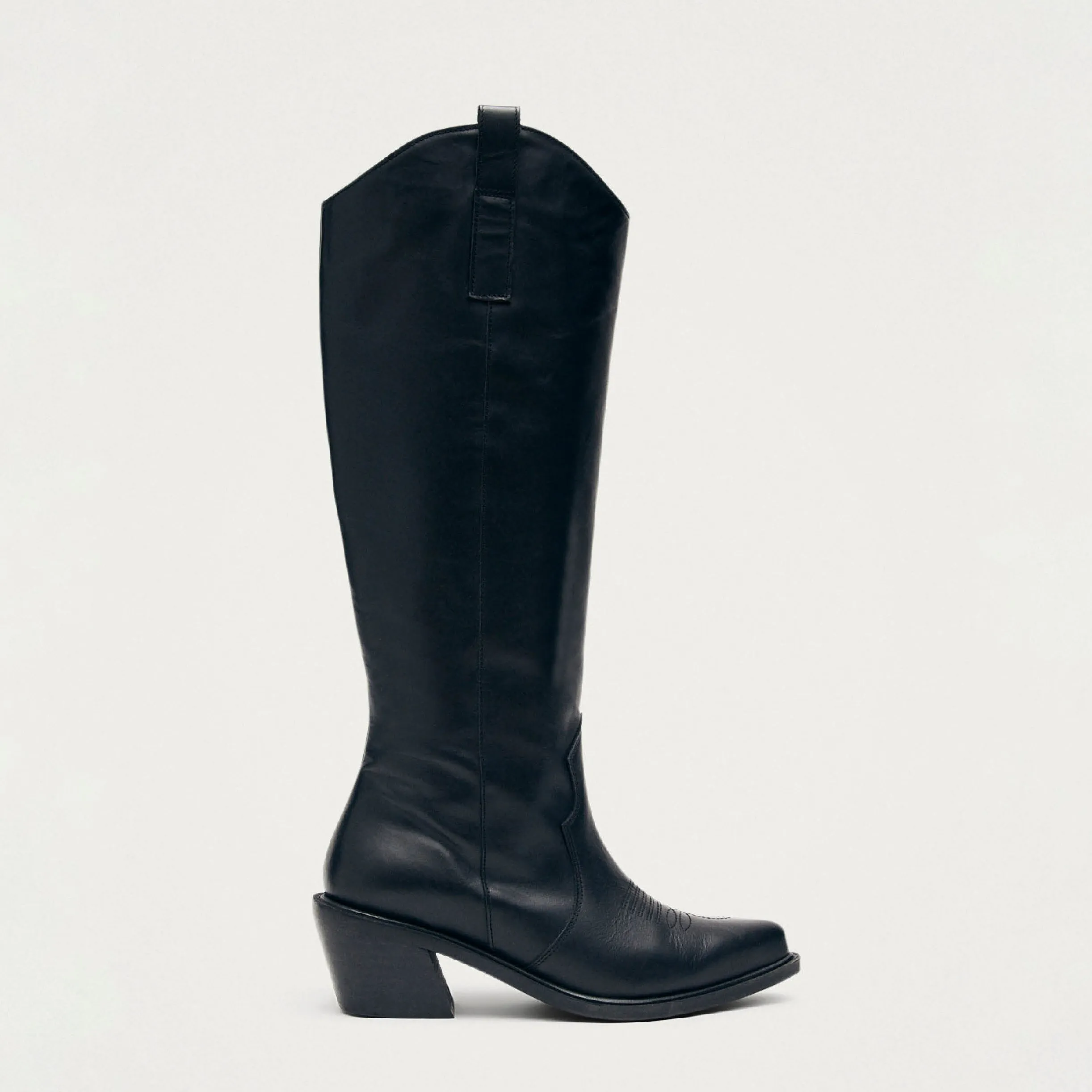 Mount Black Leather Boots