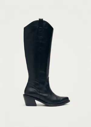 Mount Black Leather Boots