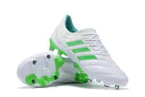 New Adidas Copa 19   FG Exhibit Soccer Cleats Shoes Bright Green White