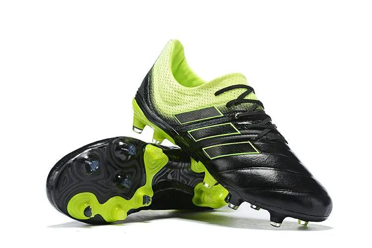 New Adidas Copa 19   FG Exhibit Soccer Cleats Shoes Green Black