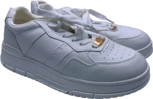 New Look White Leather Sneakers UK 4