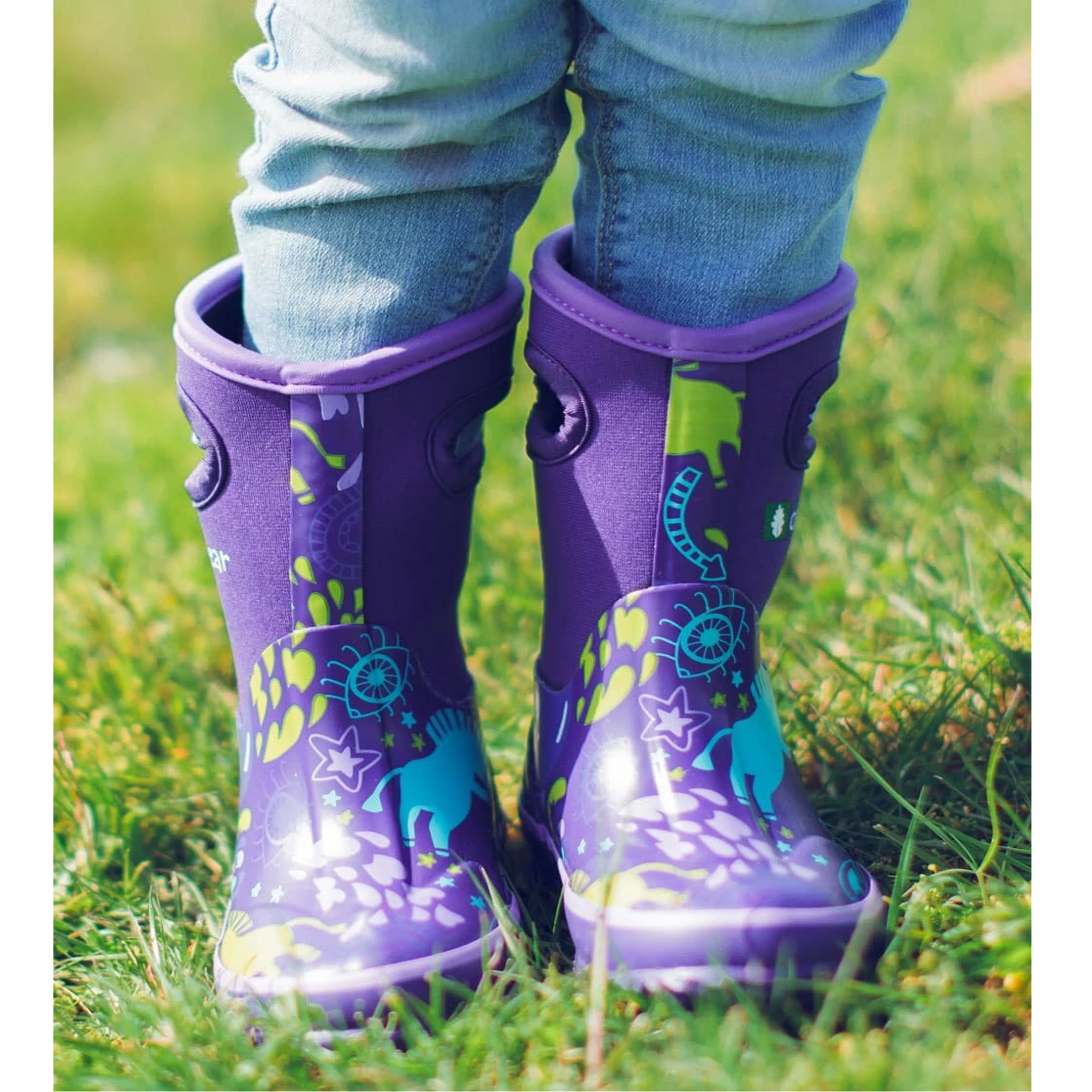 Purple Unicorn Neoprene Rain/Snow Boots