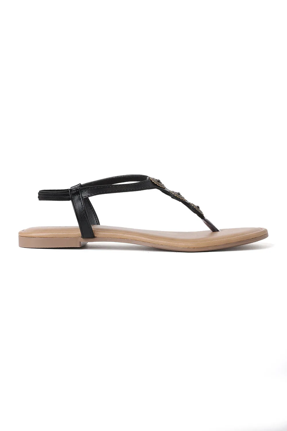 SOLES Thong Strap Coin Sandals