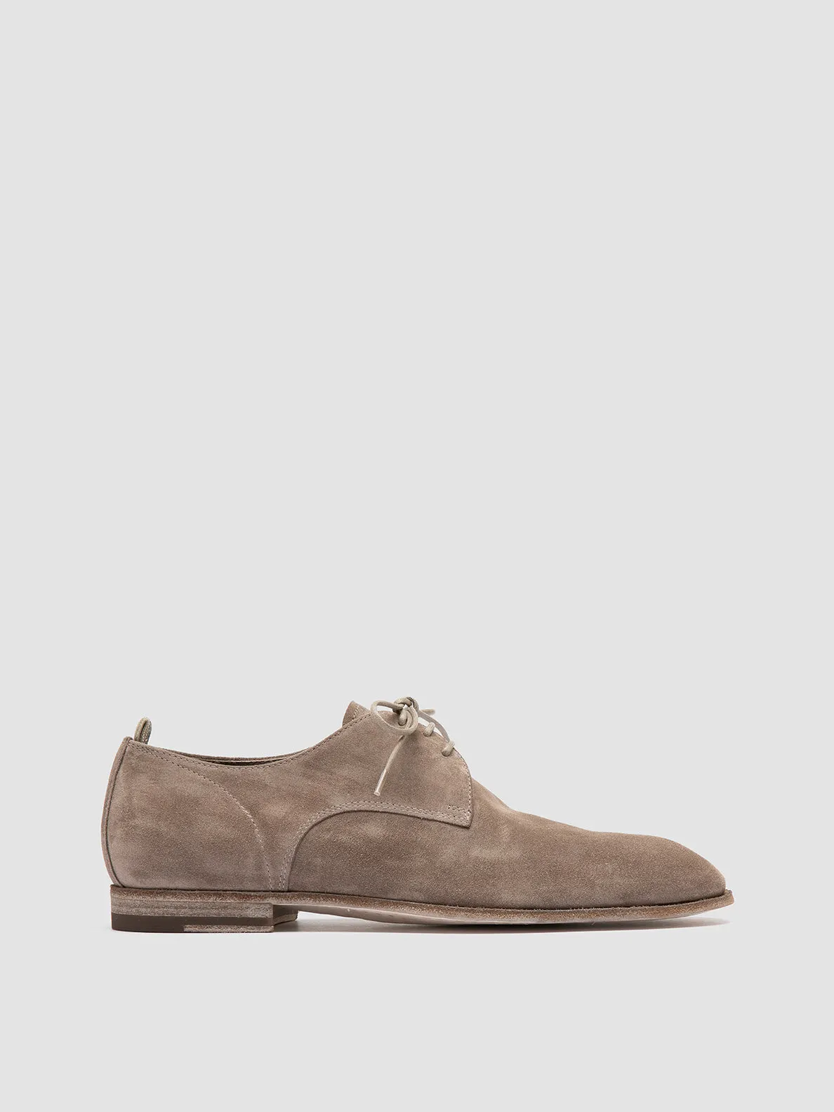 SOLITUDE 002 - Taupe Suede Derby Shoes