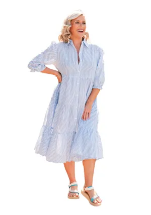 Soul Sparrow Blue Stripe Dress