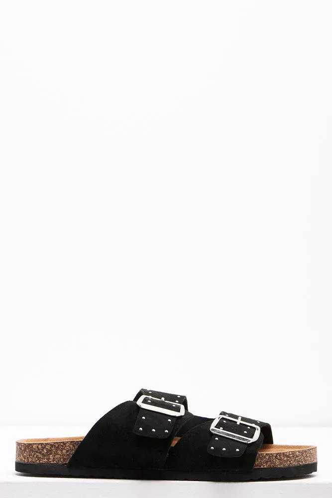 Stud Sandals Black