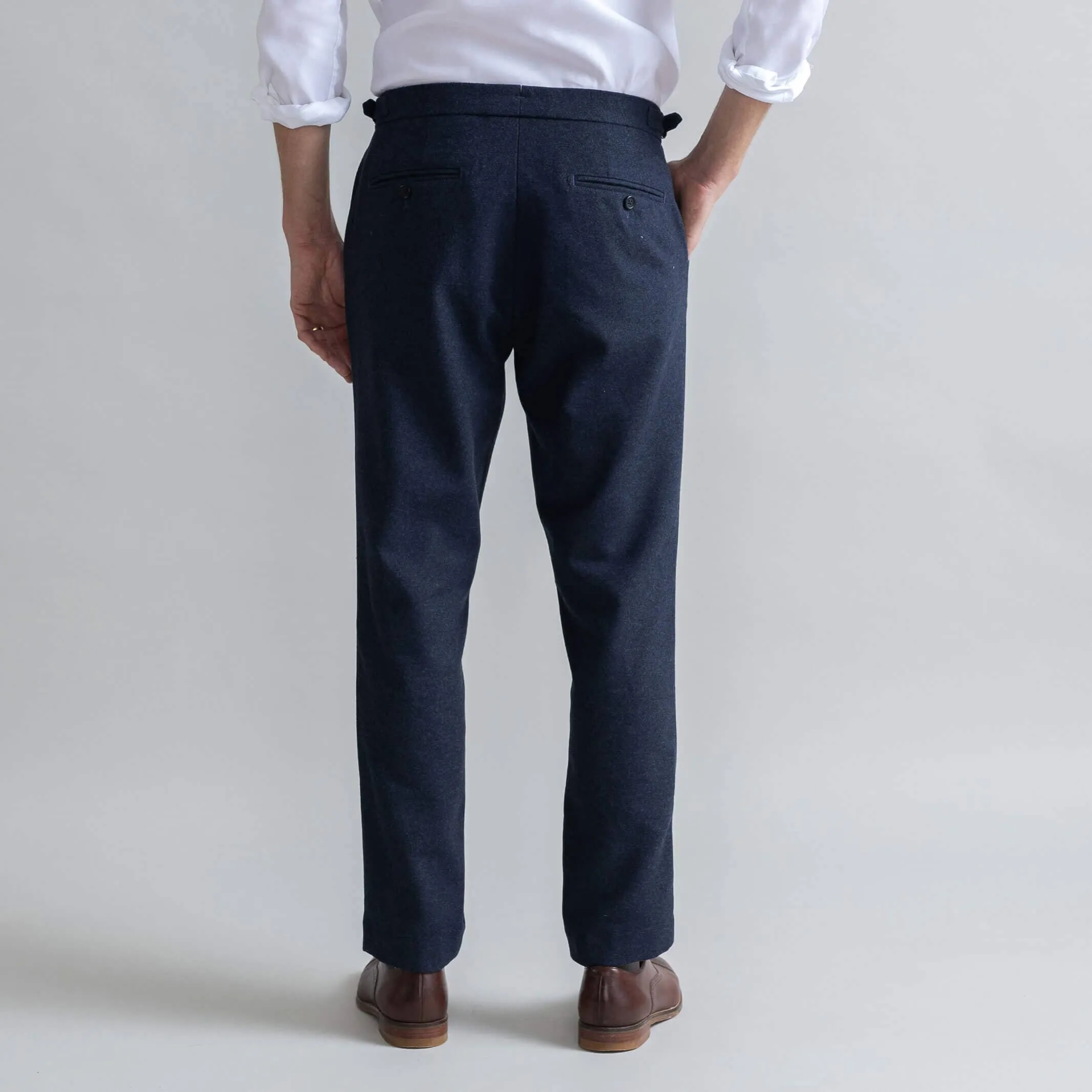 The Navy Wool Richmond Dress Chino Custom Pant