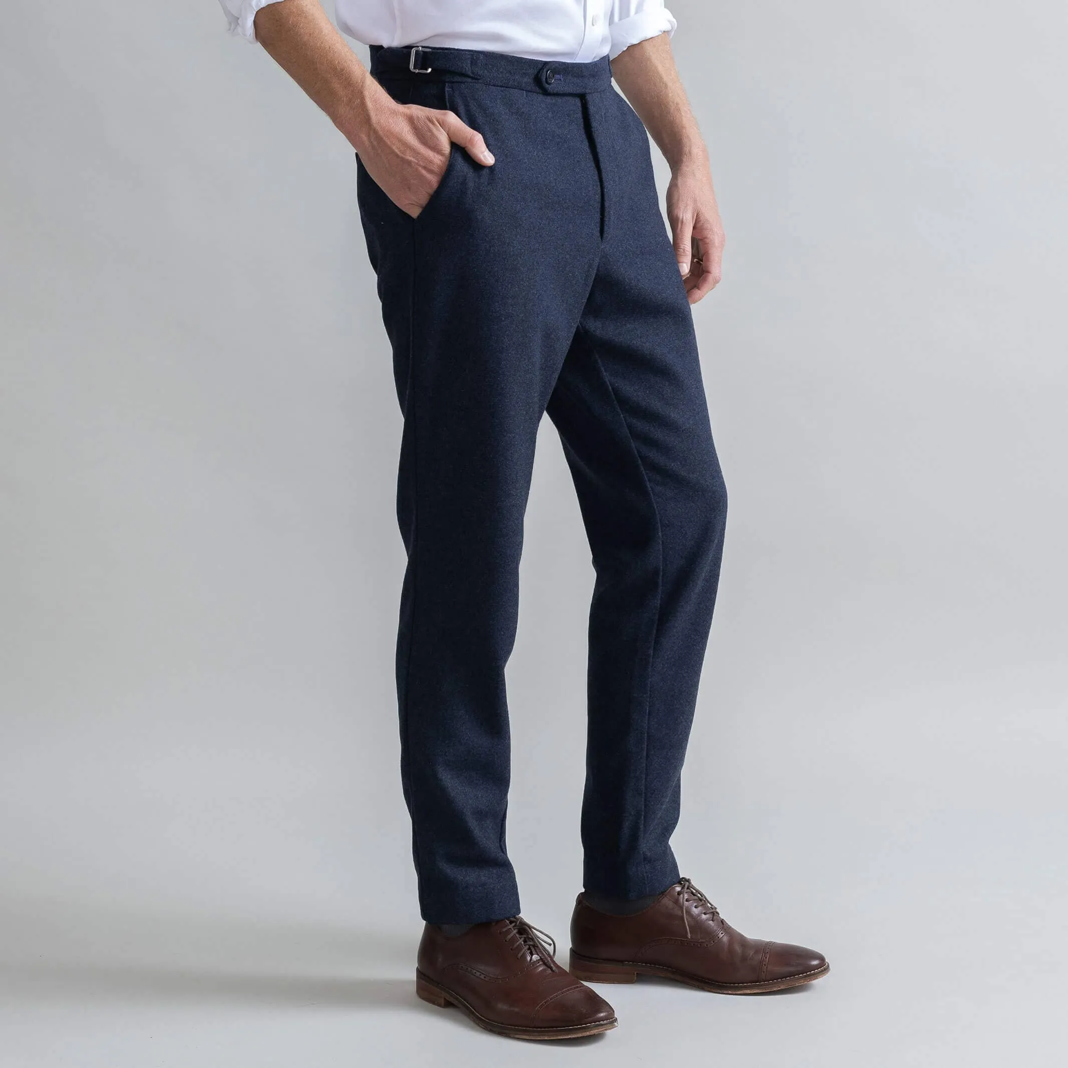 The Navy Wool Richmond Dress Chino Custom Pant