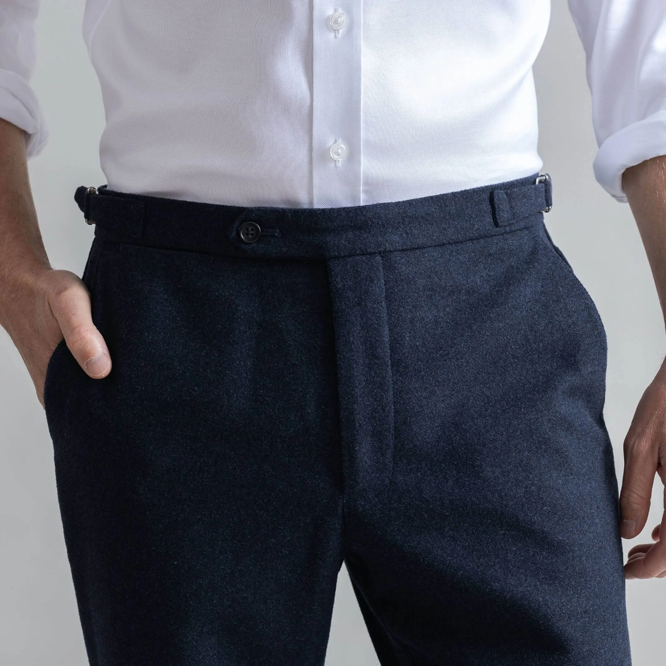 The Navy Wool Richmond Dress Chino Custom Pant