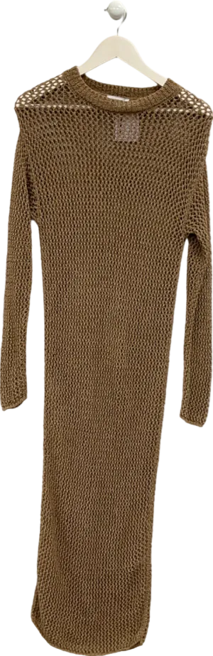 Topshop Khaki Knit Dress UK XS