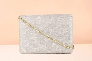 Women Gold-Toned Shimmer Box Clutch