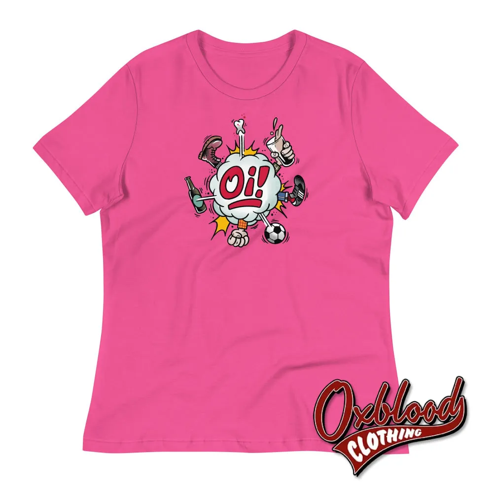 Women's Oi! T-Shirt - Football, Fighting, Drinking & Boots by Duck Plunkett